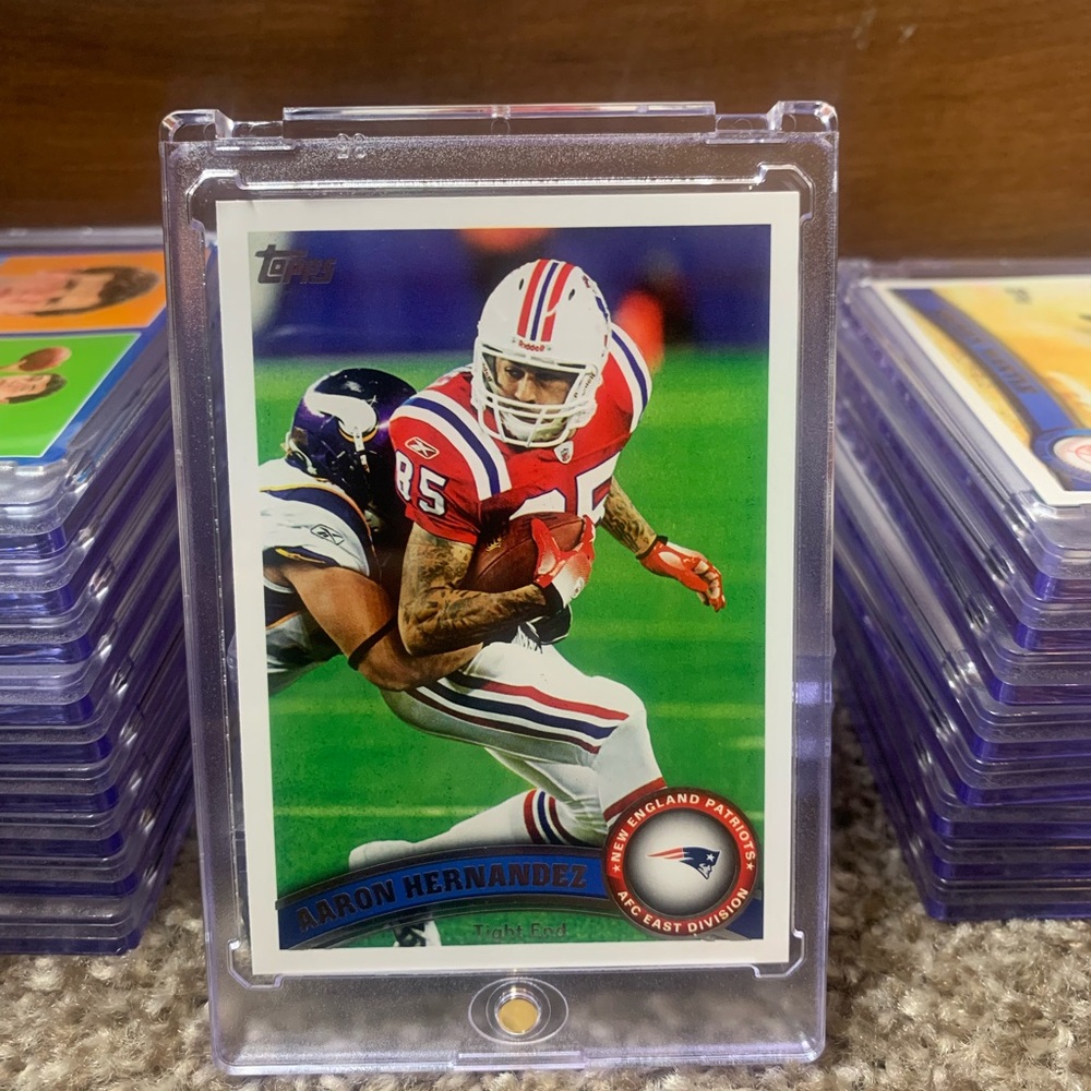 Aaron Hernandez Patriots NFL Card